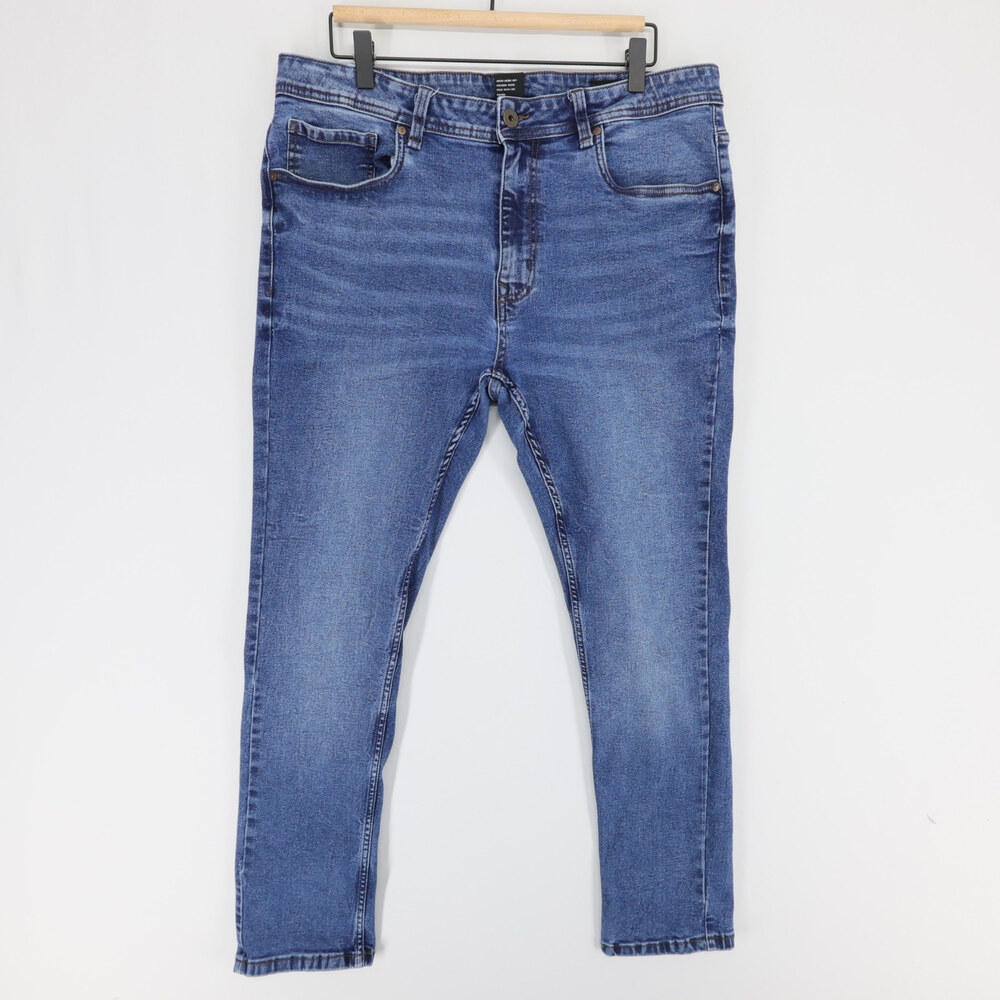 The Perfect Jean Jeans Mens 36x30 Blue Skinny Fit Stretch Denim Five Pocket
